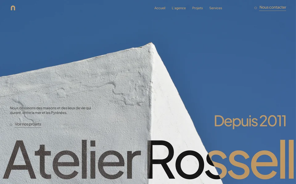 Site web réalisé pour Atelier Rossell